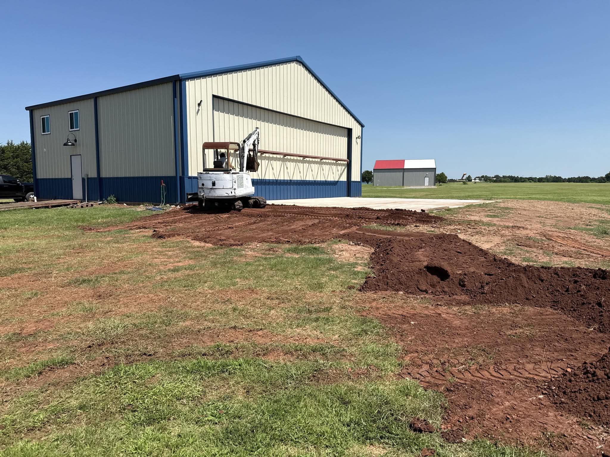 Pad grading & site prep — Central Oklahoma